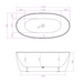 Delta Matte White 1700 Round Freestanding Bathtub - Acqua Bathrooms