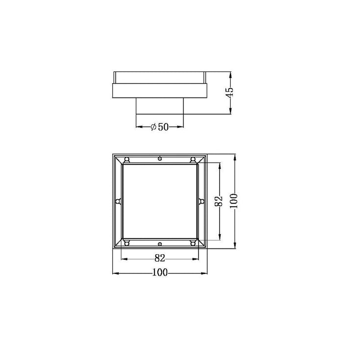 Nero | Gun Metal 50mm Tile Insert Floor Waste - Acqua Bathrooms