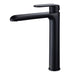 Ikon Kara Tall Black Basin Mixer - Acqua Bathrooms