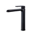 Ikon Kara Tall Black Basin Mixer - Acqua Bathrooms