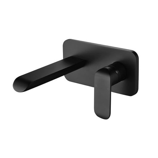 Ikon Kara Black Wall Basin Mixer/Bath Spout - Acqua Bathrooms