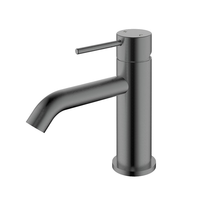 Ikon Hali Gun Metal Basin Mixer - Acqua Bathrooms