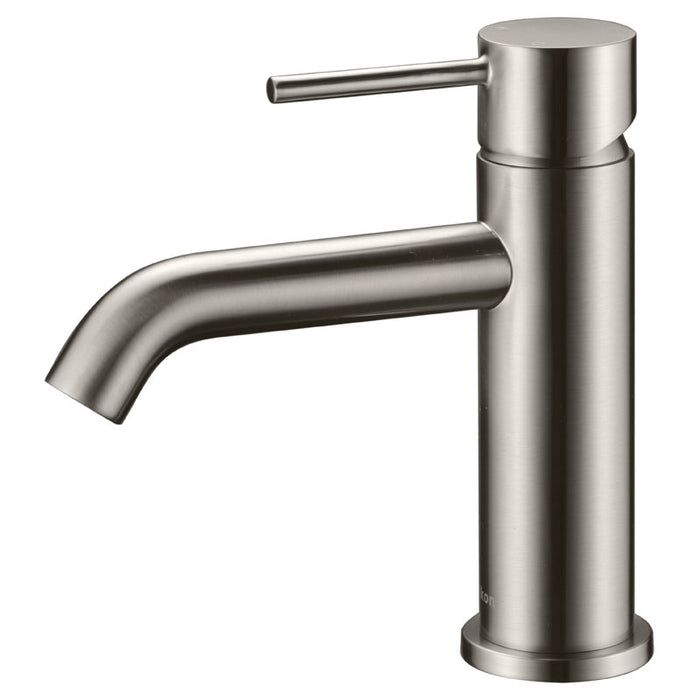 Ikon Hali Brushed Nickel Basin Mixer - Acqua Bathrooms