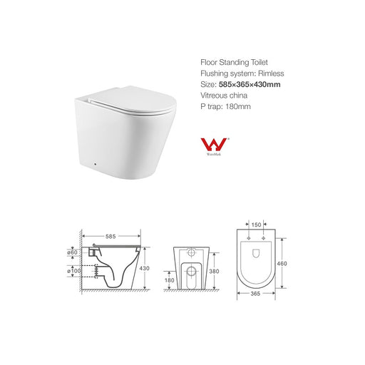 Geberit Cesena Rimless In Wall Toilet Suite Package - Acqua Bathrooms