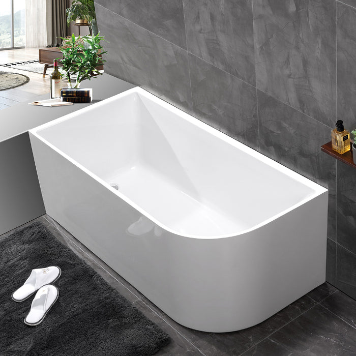 Indulge 1300 Left Corner Fit Freestanding Bath Tub - Acqua Bathrooms