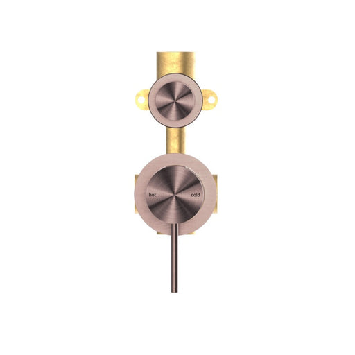 Nero | Mecca Brushed Bronze Separate Wall Diverter - Acqua Bathrooms