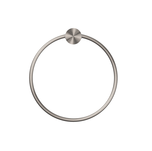 Nero | Opal Brushed Nickel Towel Ring - Acqua Bathrooms