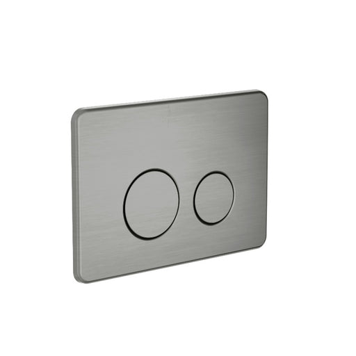 Nero | In Wall Toilet Graphite Push Plate - Acqua Bathrooms