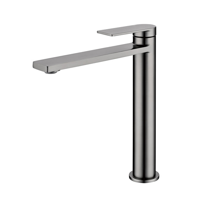 Ikon Ruki Gun Metal Tall Basin Mixer - Acqua Bathrooms