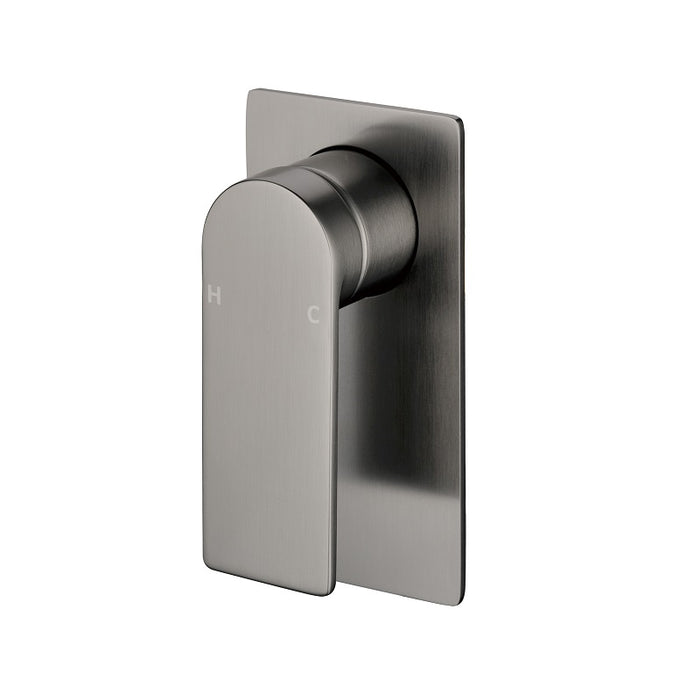 Ikon Ruki Gun Metal Wall Mixer - Acqua Bathrooms