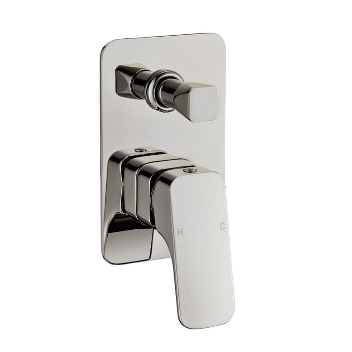 Nova Brushed Nickel Wall Diverter - Acqua Bathrooms