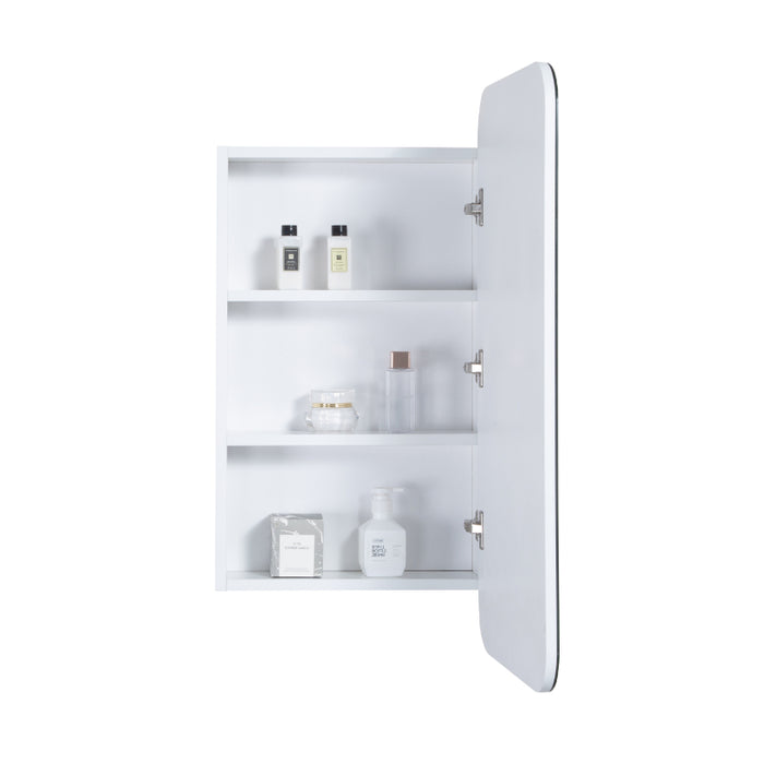 Matte White Square Shaving Cabinet By Indulge® - Acqua Bathrooms