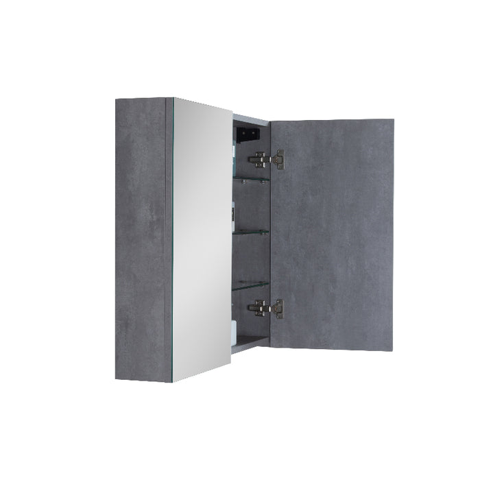 Sella 750mm Grey Ash Shaving Cabinet By Indulge® - Acqua Bathrooms