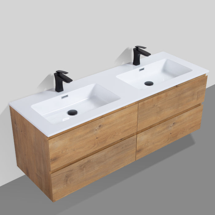 Sella 1400mm Fine Oak Vanity by Indulge® - Acqua Bathrooms