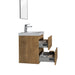 Sella 500mm Ensuite Fine Oak Wall Hung Vanity by Indulge® - Acqua Bathrooms