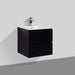 Sella 600mm Matte Black Wall Hung Vanity by Indulge® - Acqua Bathrooms