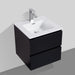 Sella 600mm Matte Black Wall Hung Vanity by Indulge® - Acqua Bathrooms