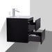 Sella 600mm Matte Black Wall Hung Vanity by Indulge® - Acqua Bathrooms