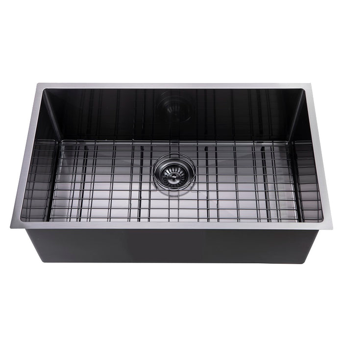 Brushed Black 762 x 457 x 254mm Kitchen Sink - Acqua Bathrooms