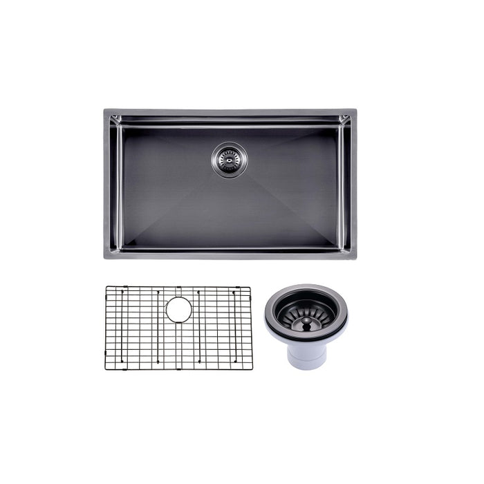 Brushed Black 762 x 457 x 254mm Kitchen Sink - Acqua Bathrooms