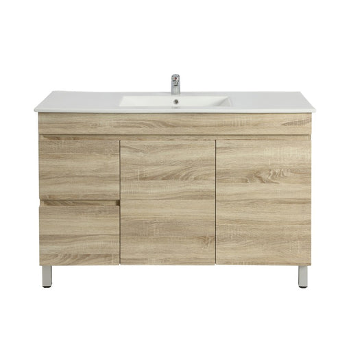 Berge 1200 White Oak Freestanding Vanity - Acqua Bathrooms