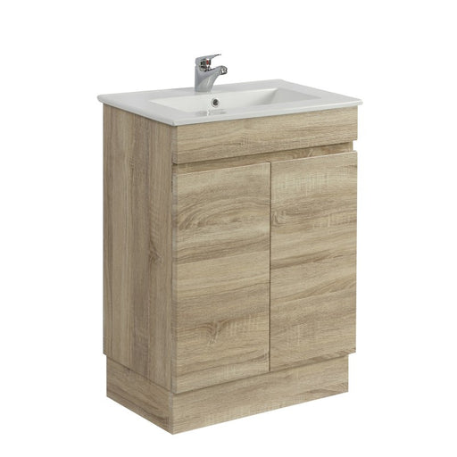 Berge 600 White Oak Narrow Freestanding Vanity - Acqua Bathrooms