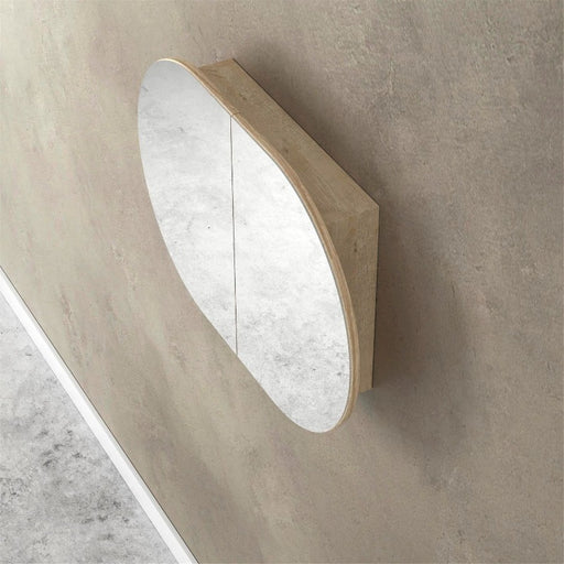 Otti Australia | Bondi 900 Natural Oak Oval Pill Shaving Cabinet - Acqua Bathrooms