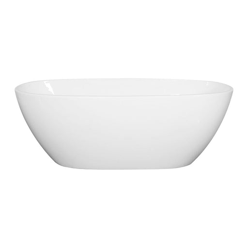 Stella Matte White 1700 Round Freestanding Bathtub - Acqua Bathrooms