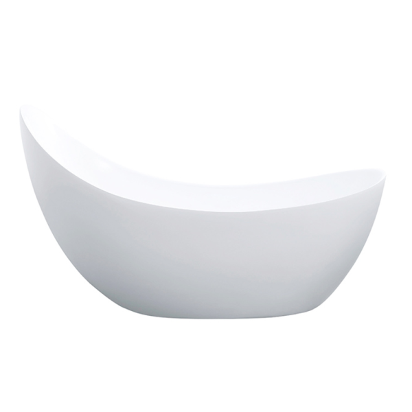 Posh 1500 Matte White Designer Freestanding Bathtub - Acqua Bathrooms