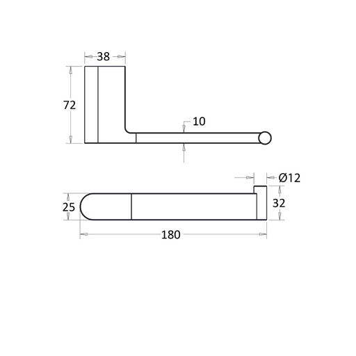 Flores Brushed Nickel Toilet Roll Holder - Acqua Bathrooms